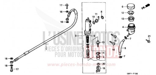 HAUPTBREMSZYLINDER, H. CR80R1 de 2001